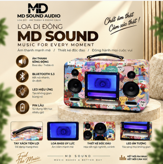 Loa sub MD Sound AU500 gân béo hầm thái