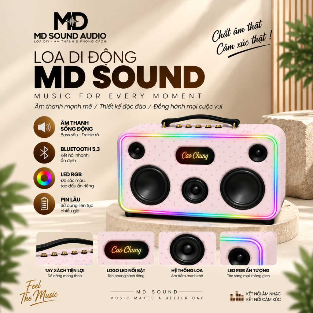 Loa MD Sound BoBox BB4 Bluetooth