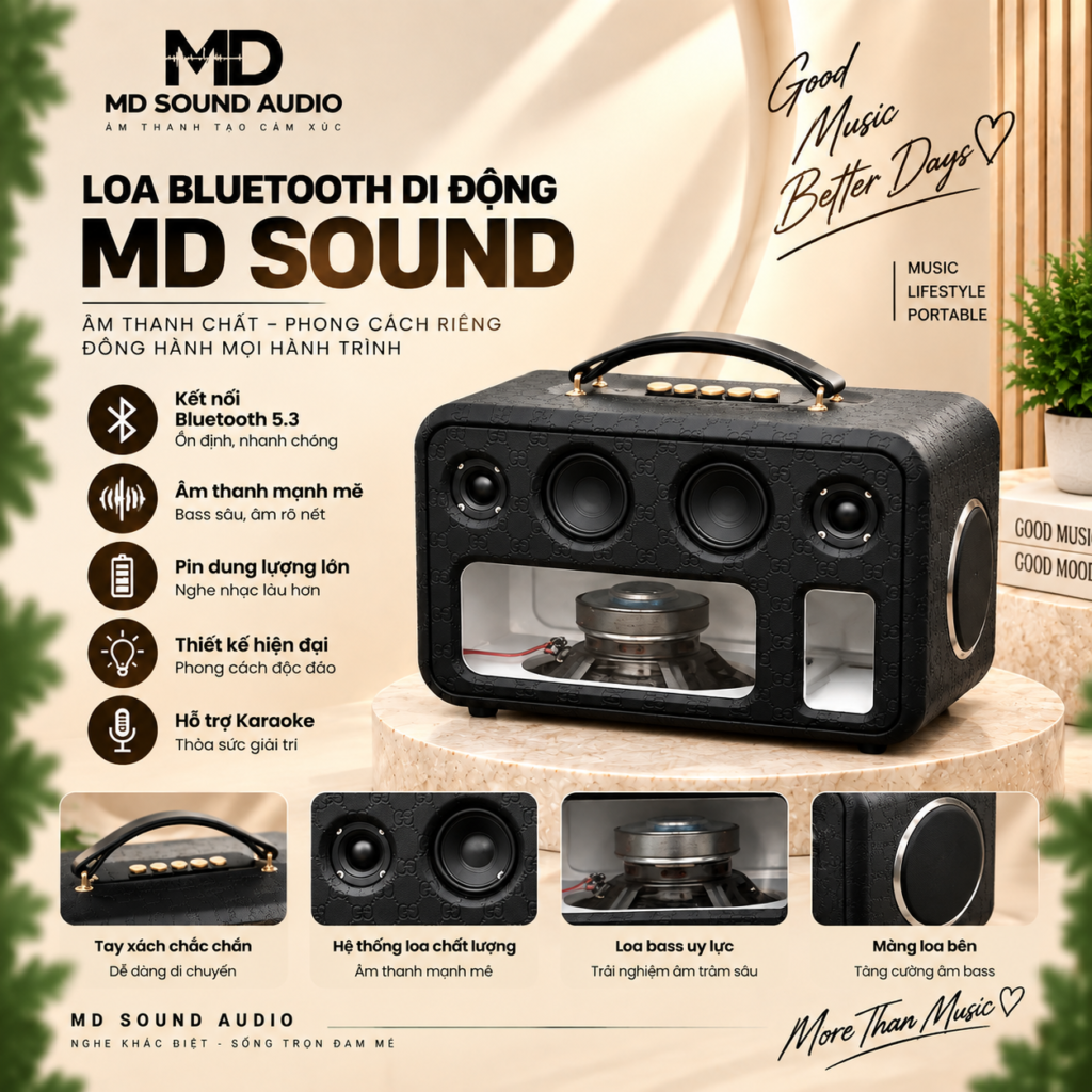 Loa di động MD Sound Hầm Thái Mini