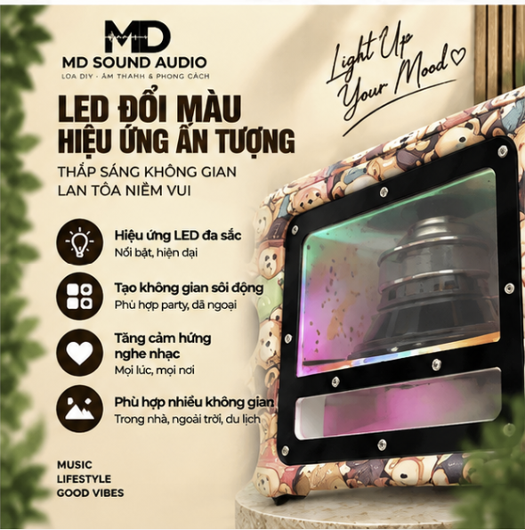 Loa Sub Hầm Thái MD Sound AU500 - Gân Béo Siêu Trầm - Ảnh 2