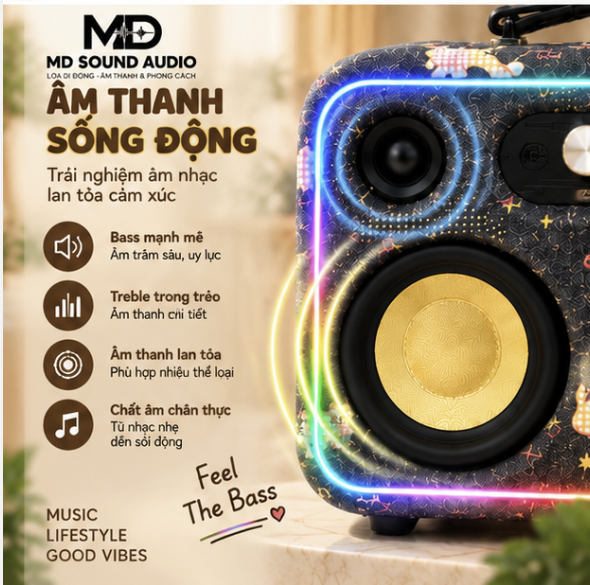 Hệ Thống Loa Studio MD Sound 2.0 - Âm Thanh Hi-Fi Tinh Tế - Ảnh 3