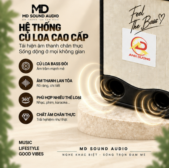 Loa Karaoke Di Động MD Sound A3 - Công Suất Khủng - Ảnh 3