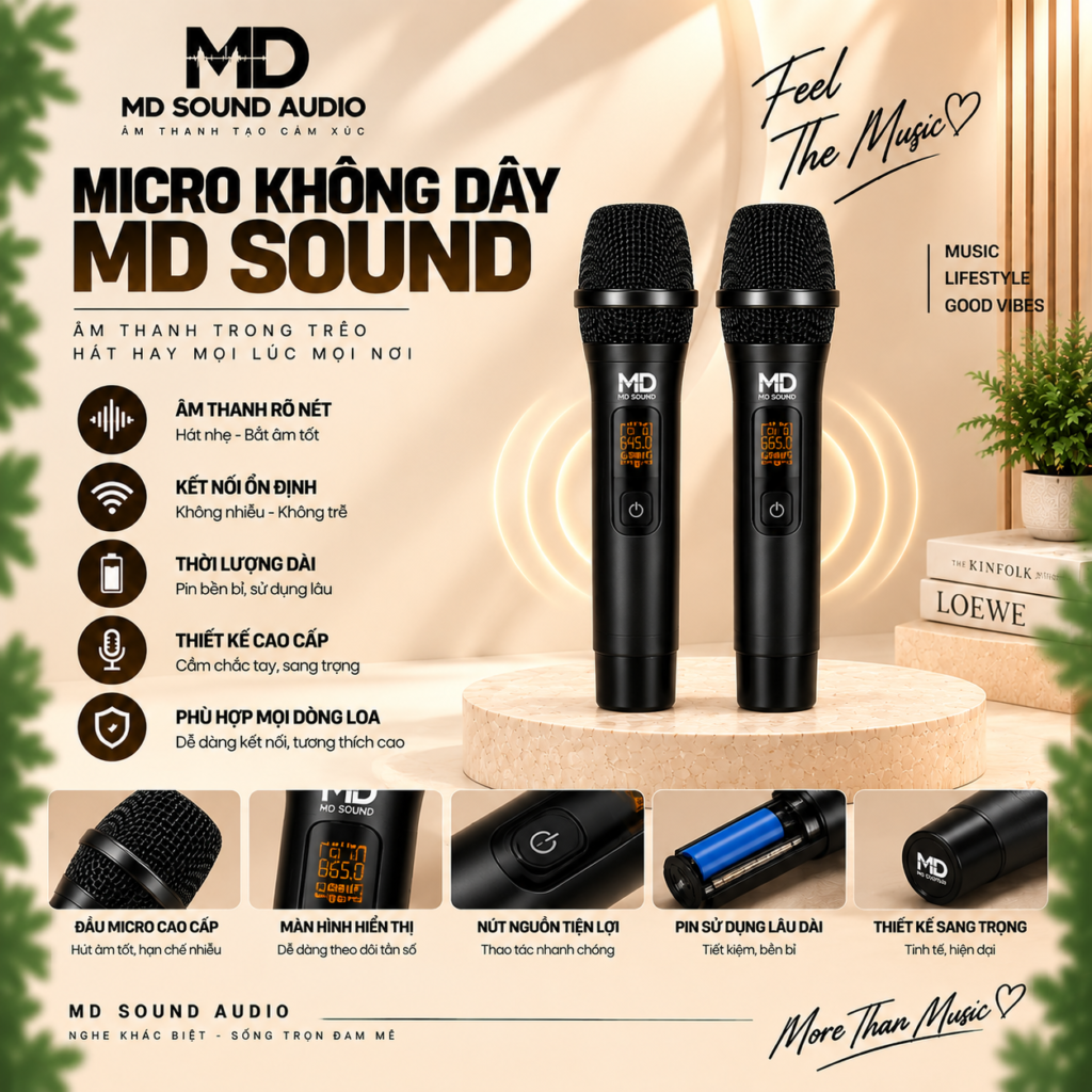 Micro không dây MD Sound Pro